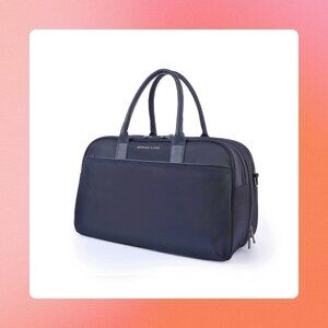 NWOT Nomad Lane Bento Bag Travel Duffle in Black with Gold Hardware